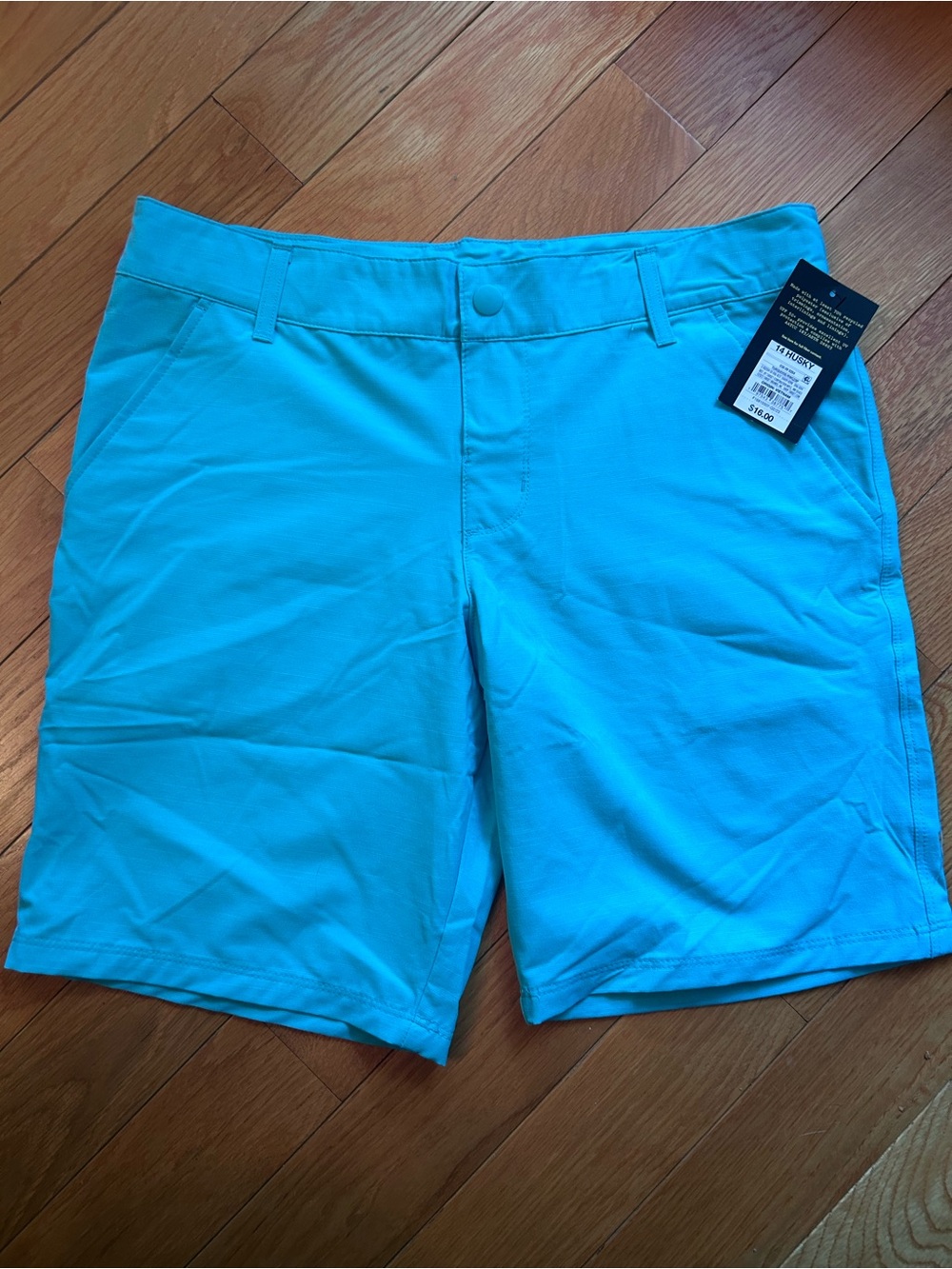 Art class UPF 50+ Bright Aqua Performance Shorts